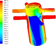 FLUENT - počítačová simulace dějů spojených s prouděním médií uvnitř tlakové nádoby reaktoru