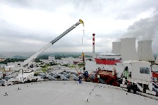 Kontrola předpínacich lan ochranné budovy reaktoru na JE Temelín